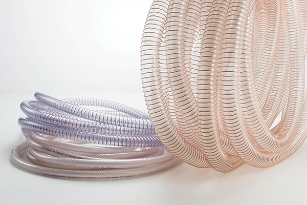 Immagine di tubi in PVC e PU trasparenti per carichi medio pesanti